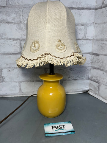 Boho Yellow Small Table Lamp