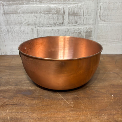 Vintage Copper Bowl W/ Brass Ring