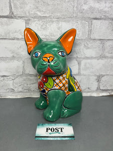 Talavera Mexican Pottery French Bull Dog