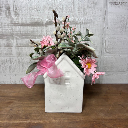 Ceramic White House Vase