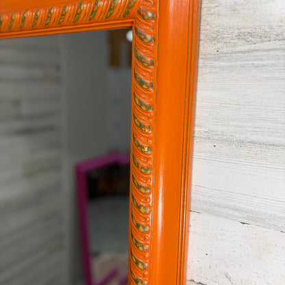 Large Orange Mirror