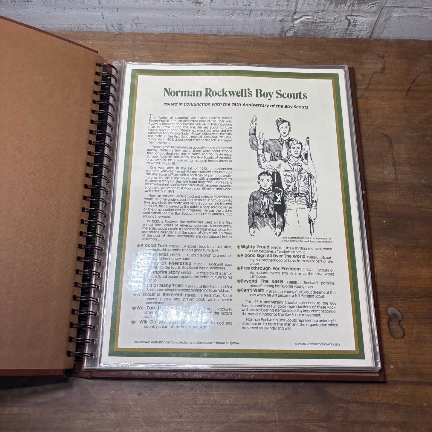 Norman Rockwell’s Boy Scouts Stamp Album