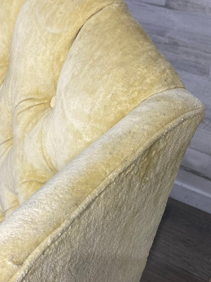 Set Of 2 Wingback Yellow Chairs