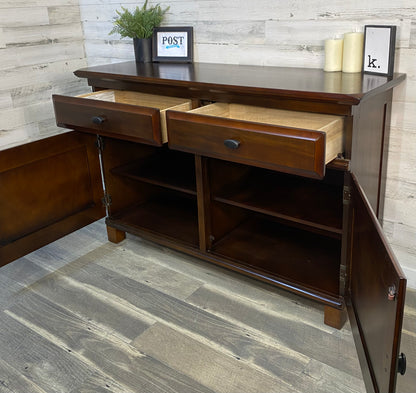 Ashley Furniture Dark Wood Buffet