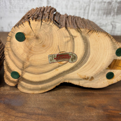 Wooden Candle Holders Set Of 2