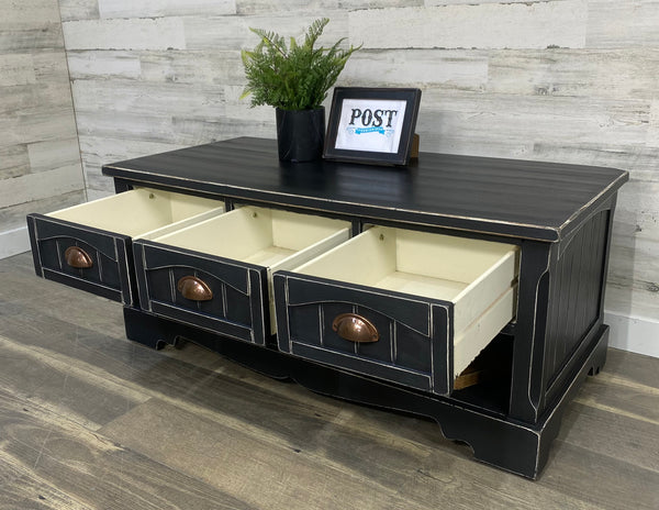 Black Coffee Table W/ Storage