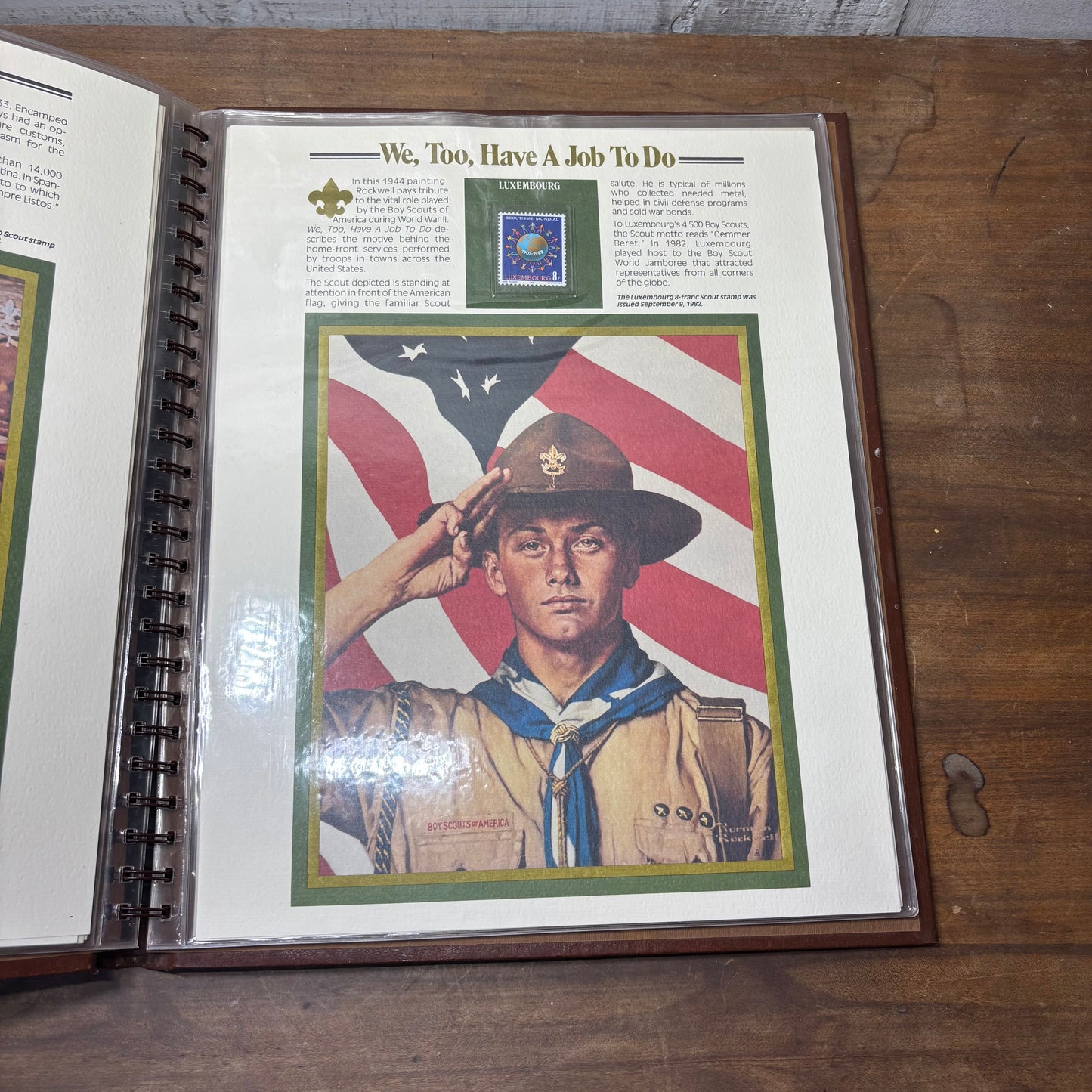 Norman Rockwell’s Boy Scouts Stamp Album