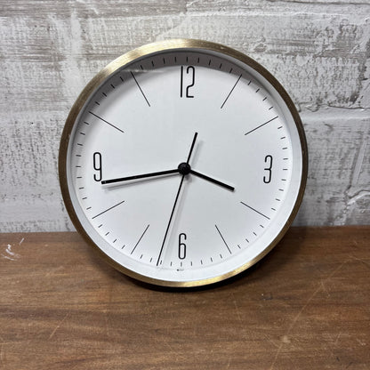 Small Gold Round Modern Clock