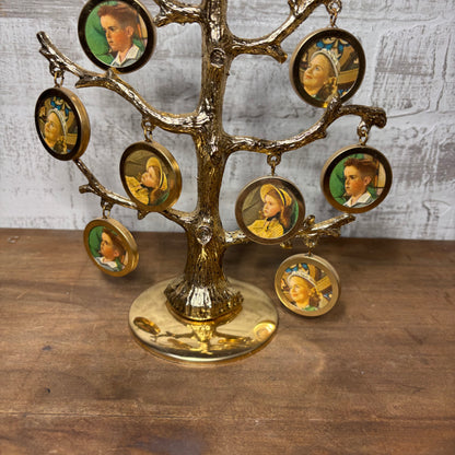 Vintage Brass Photo Tree