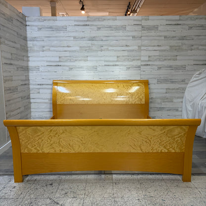 Vintage Birdseye Maple King Bedframe