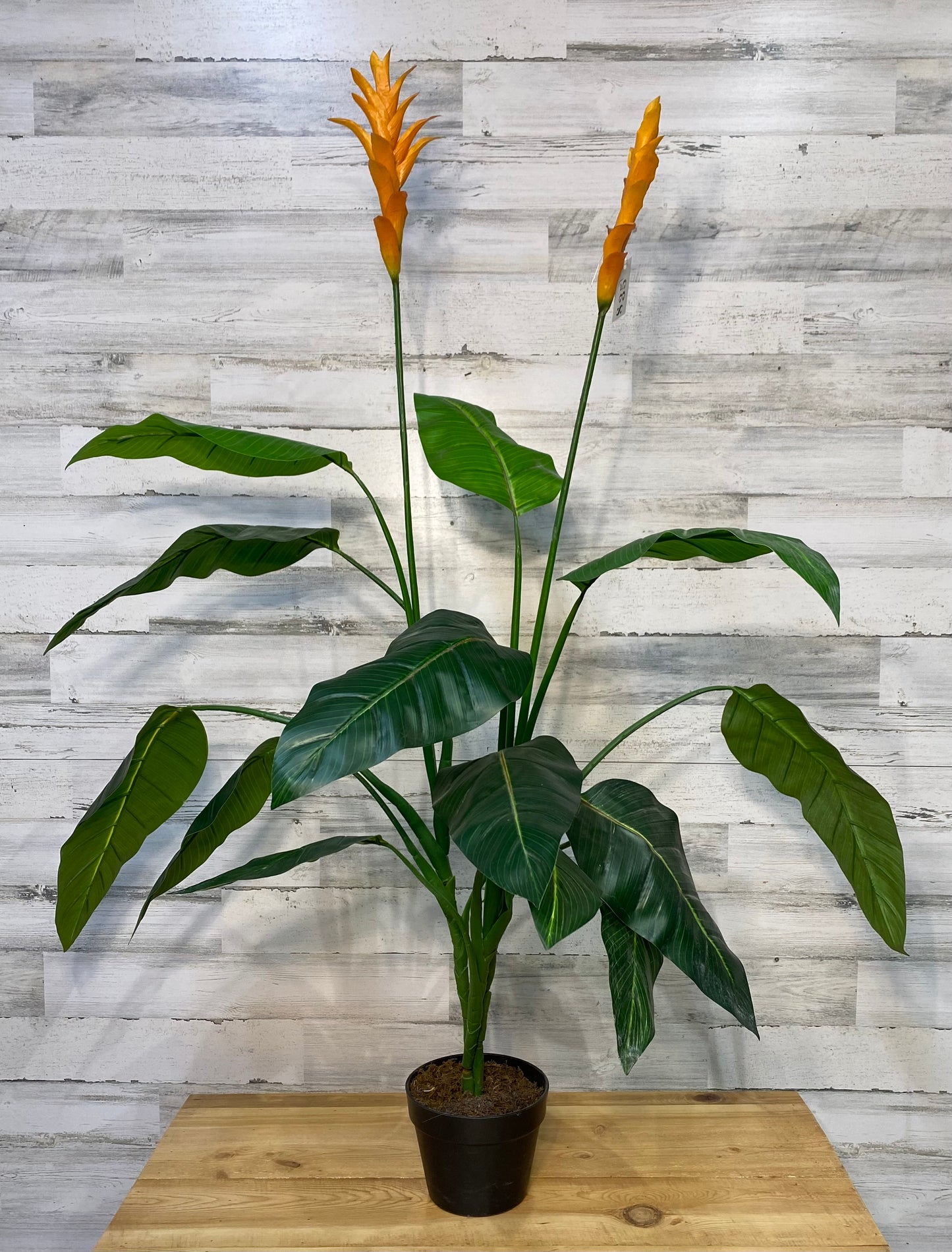 Faux Orange Artificial Bird Of Paradise Plant