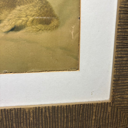 Mid Century Modem Unique Lassie Collie “Shepherds Call” Framed Art