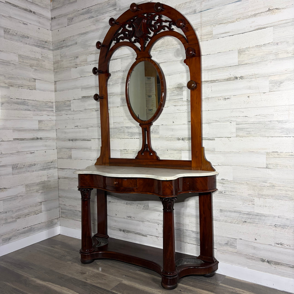 Antique Victorian Hall Tree