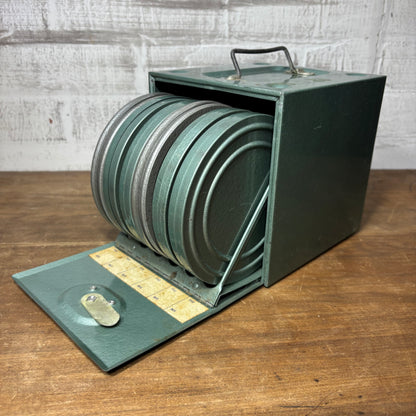 Vintage Metal Film Reel Storage Case