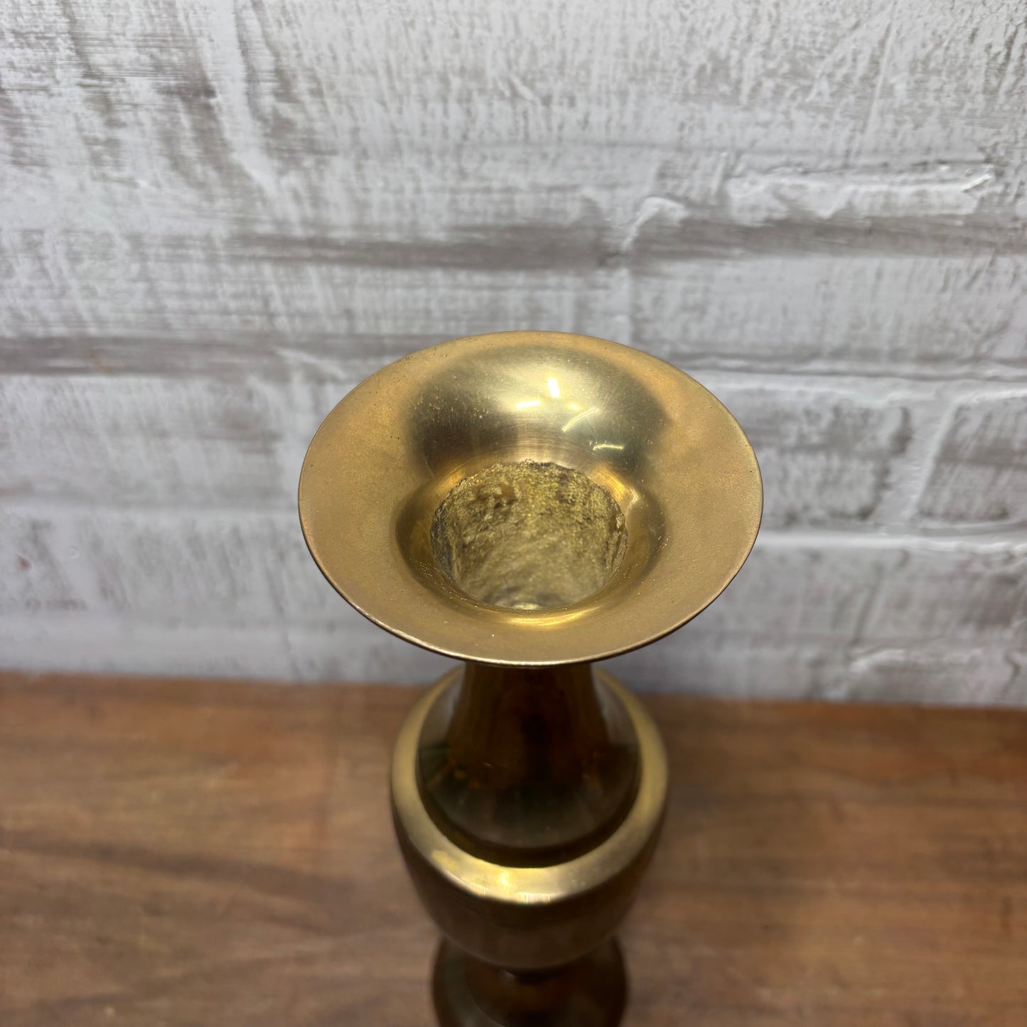 Vintage Solid Brass Vase