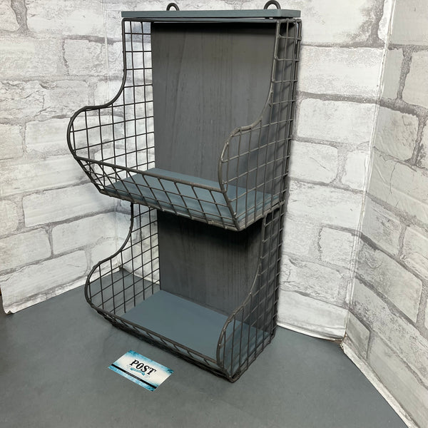 Two Tier Metal Hanging Wall Organizer