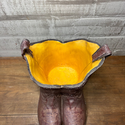 Western Cowboy Boots Planter