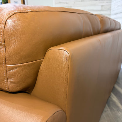 Palliser Leather 3 Seat Sofa Couch Brown