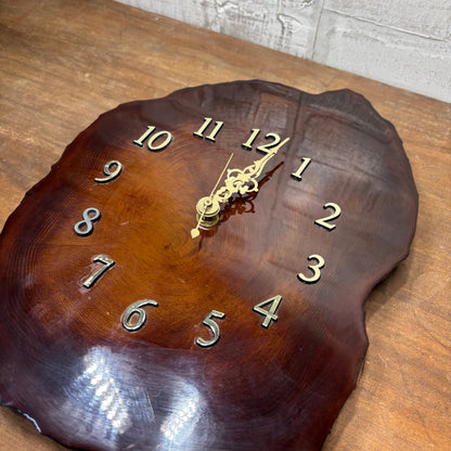 Live Edge Wooden Wall Clock
