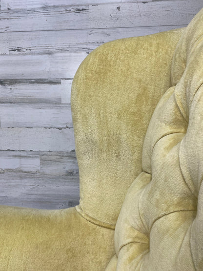 Set Of 2 Wingback Yellow Chairs