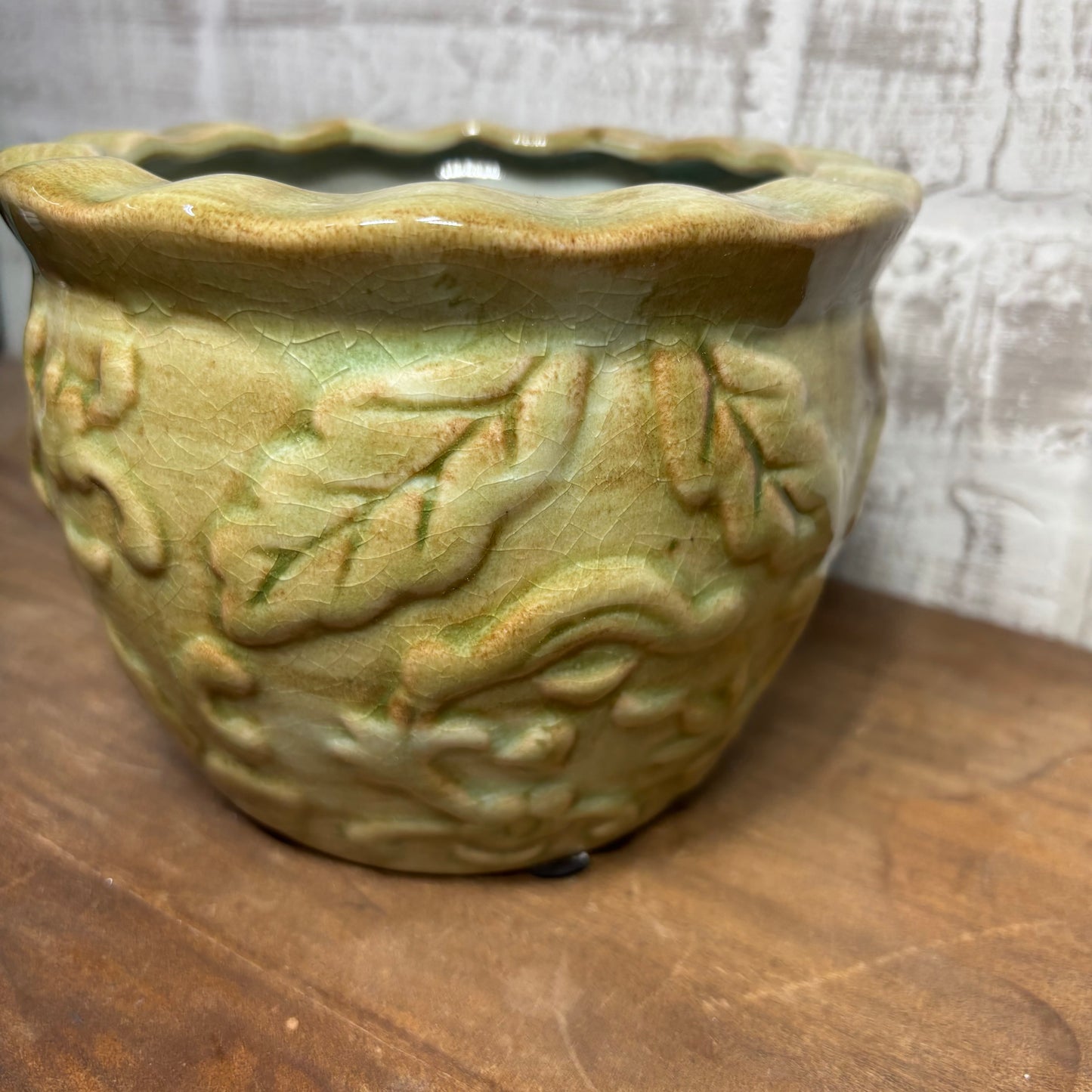 Sage Green Glazed Ceramic Pot