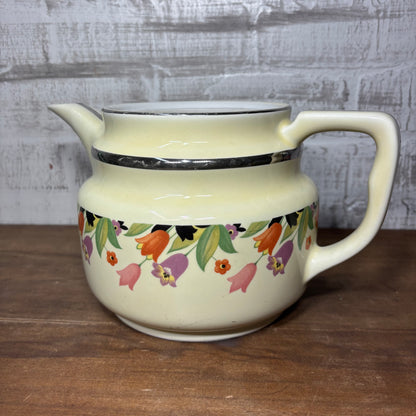 Antique Hall "Crocus" Meltdown Coffee Pot Planter Pot