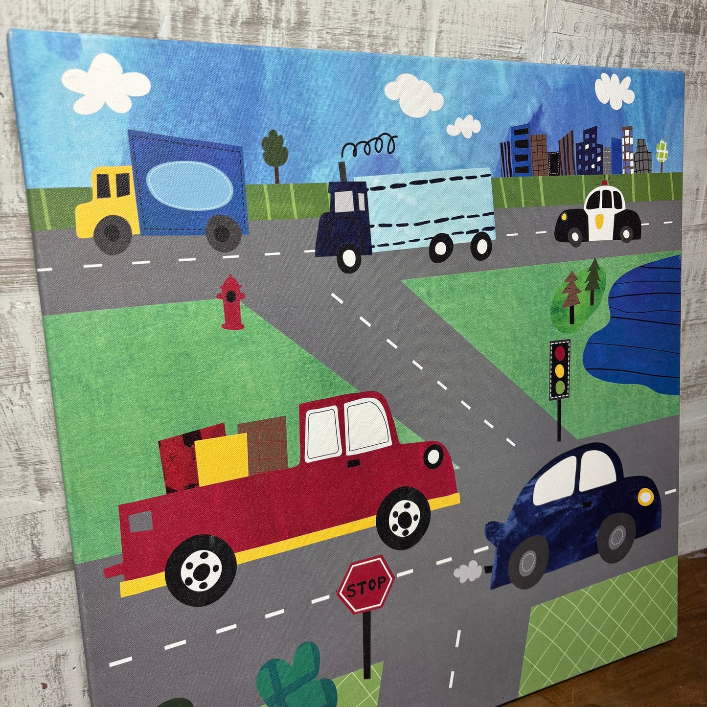 Oopsy Daisy Busy Road Canvas Art