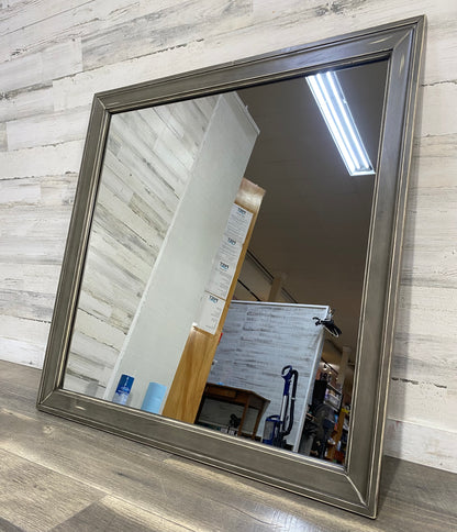 Large Gray Square Mirror