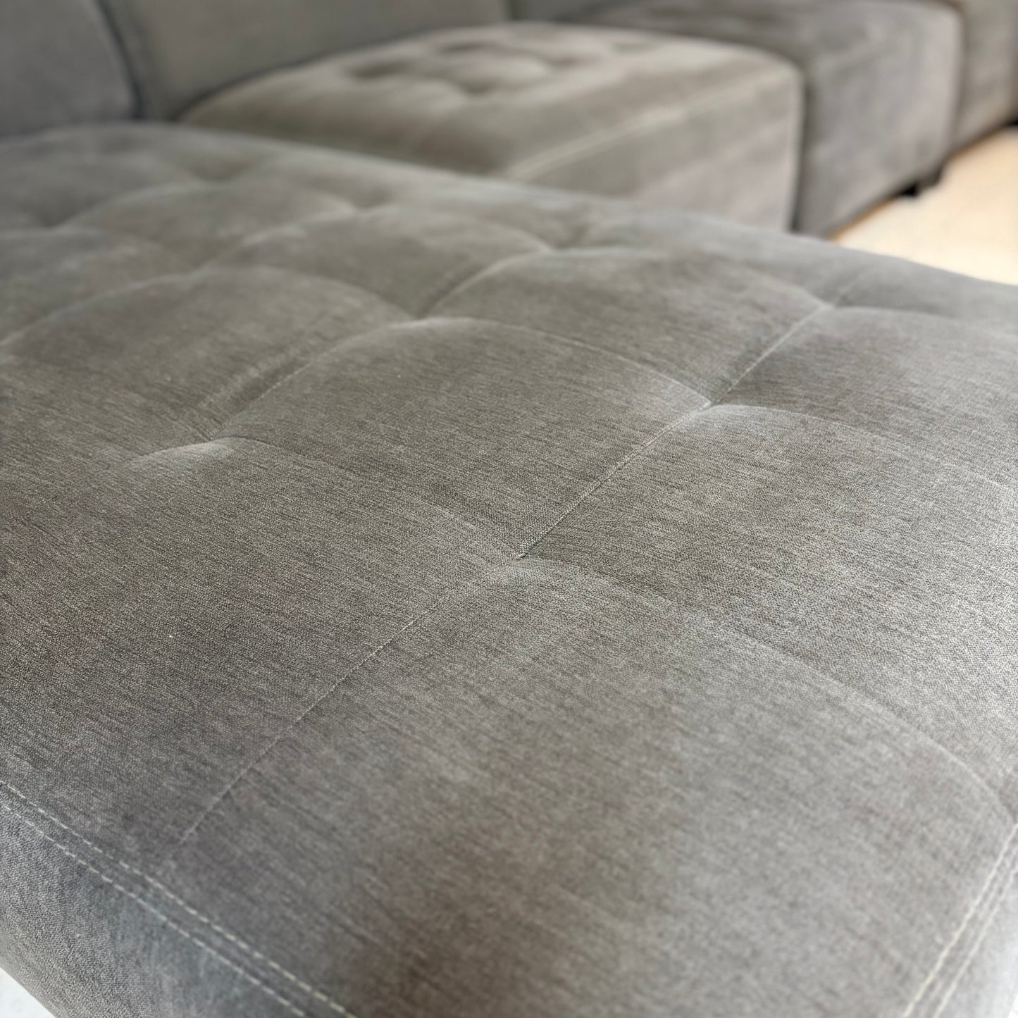 8pc Dark Gray Modular Sectional Couch