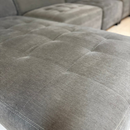8pc Dark Gray Modular Sectional Couch