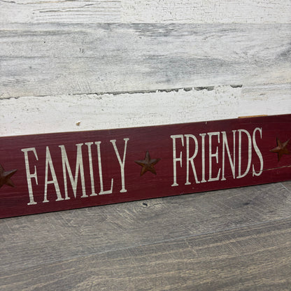 Rustic Faith Family Friends Wooden Wall Sign