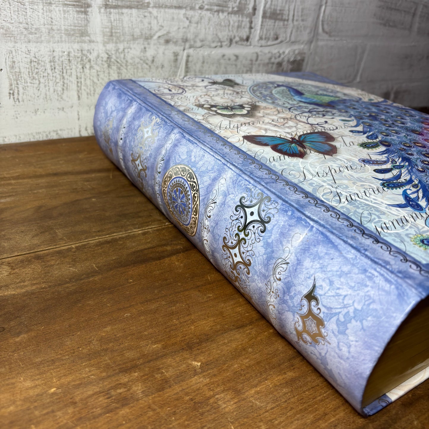 Peacock Decorative Book Storage Box
