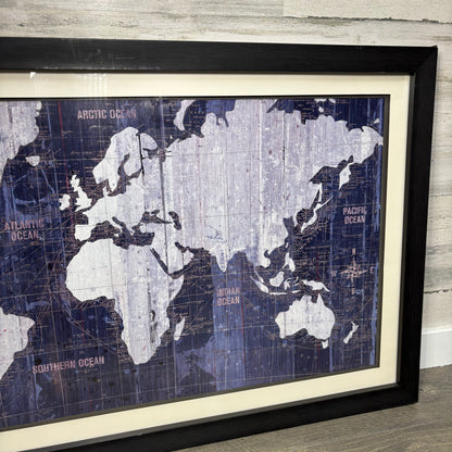Map of the World on Mercator's Projection Wall Art