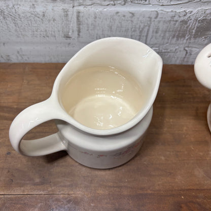 Vintage Pfaltzgraff Trousseau Water Can/ Creamer Pitcher Set