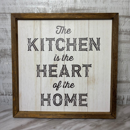 Farmhouse Kitchen Wall Decor “The Kitchen Is The Heart Of The Home”
