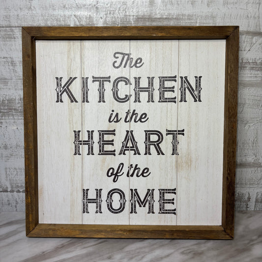 Farmhouse Kitchen Wall Decor “The Kitchen Is The Heart Of The Home”