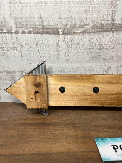Rustic Galvanized Arrow Key Holder