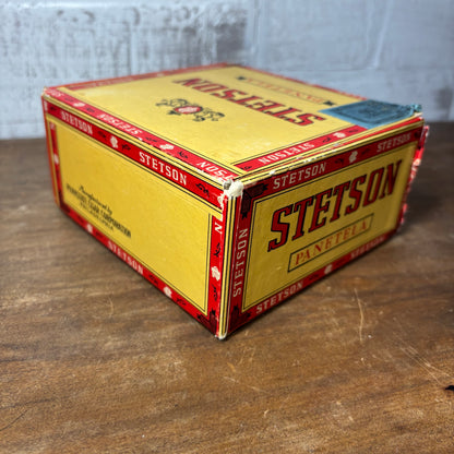 Vintage Stetson Panetela Cardboard Cigar Box
