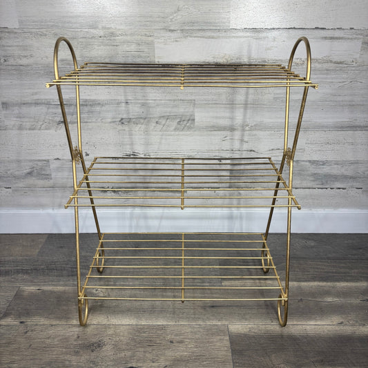 Gold Metal Plant Stand