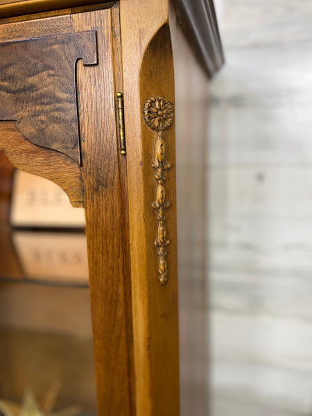 Antique French Curio Hutch Cabinet