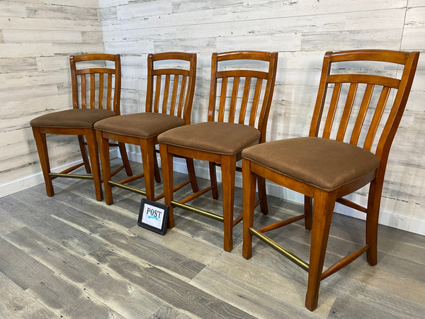 Set Of 4 Cushioned Barstools