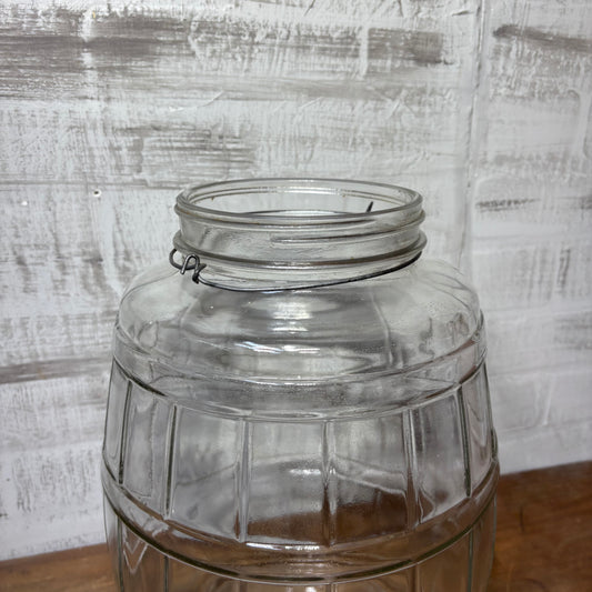 Vintage Large Glass Barrel *No Lid*