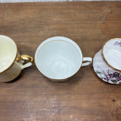 Vintage Porcelain Teacups Set of 4 #6 Table