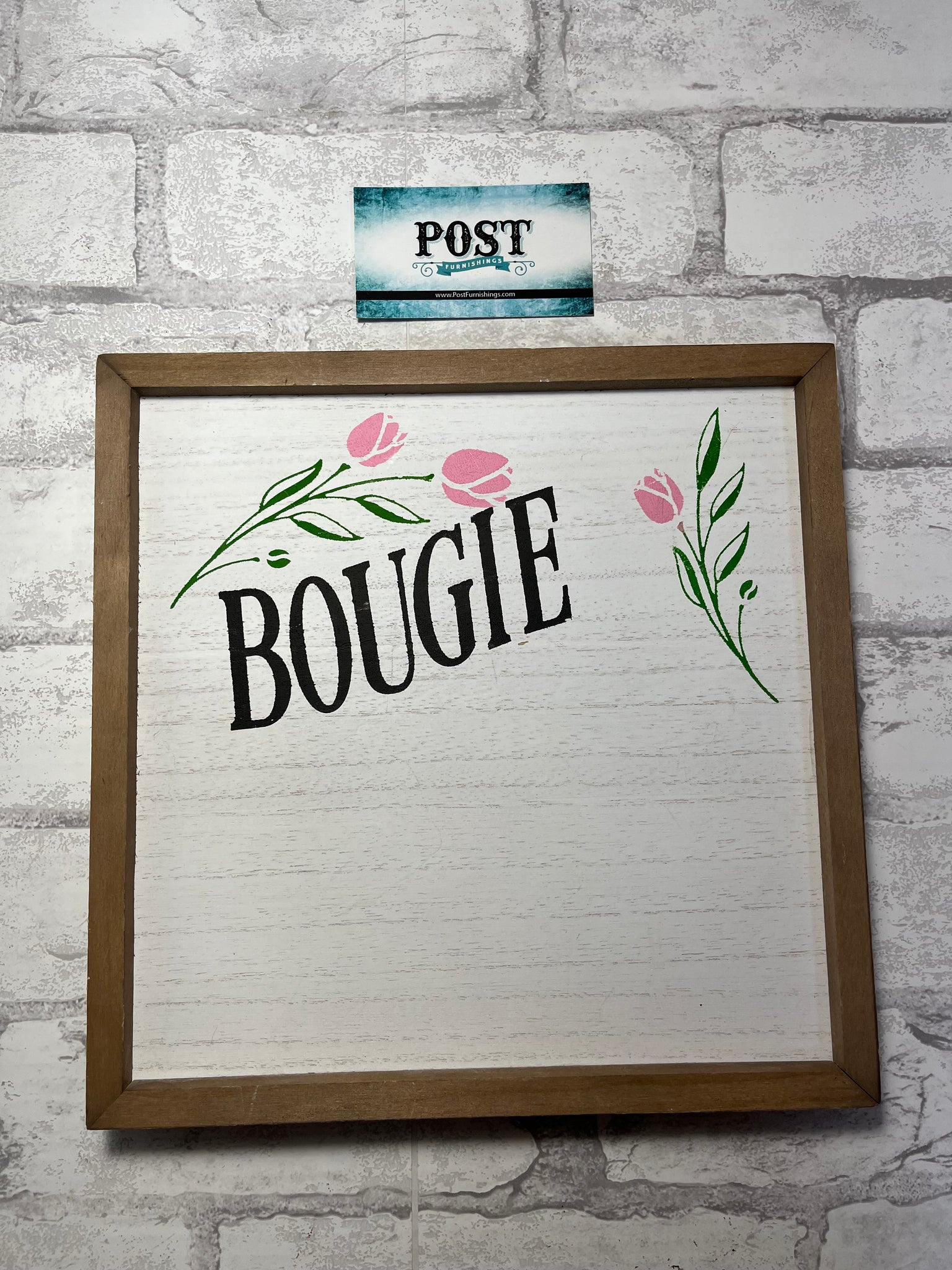 “Bougie” Wooden Wall Decor