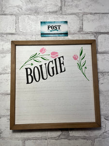 “Bougie” Wooden Wall Decor