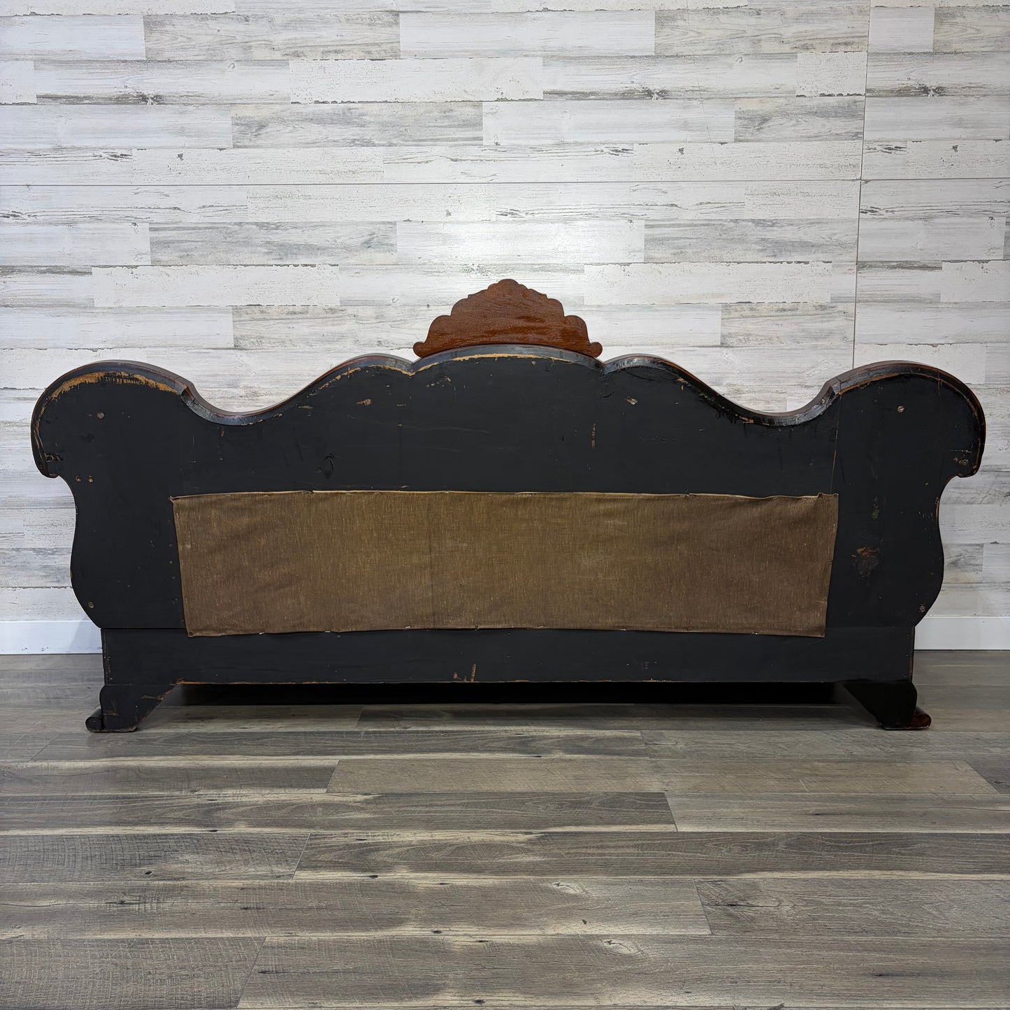 Antique Red Victorian Sofa Couch