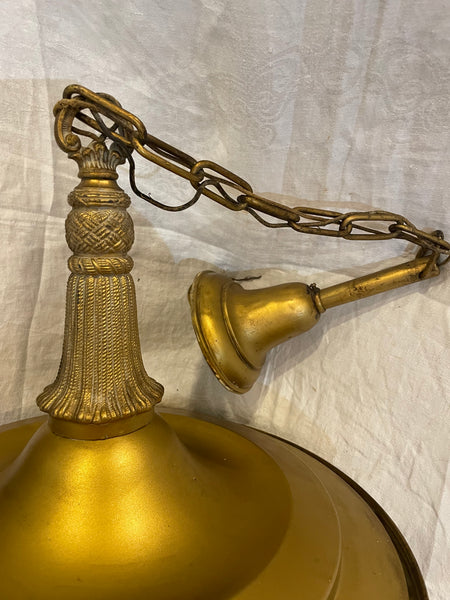 Antique Weber Brass Chandelier