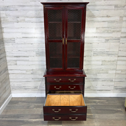 Vintage File Cabinet W/ Hutch