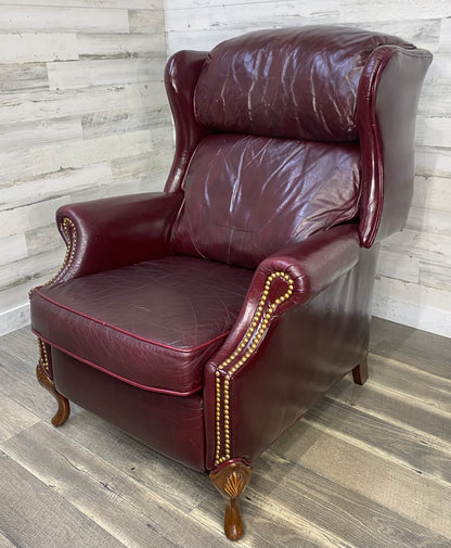 Maroon Leather Flexsteel Recliner