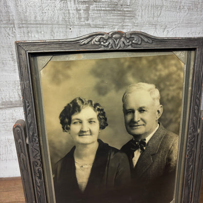 Antique Large Swivel Pedestal Frame Picture Frame